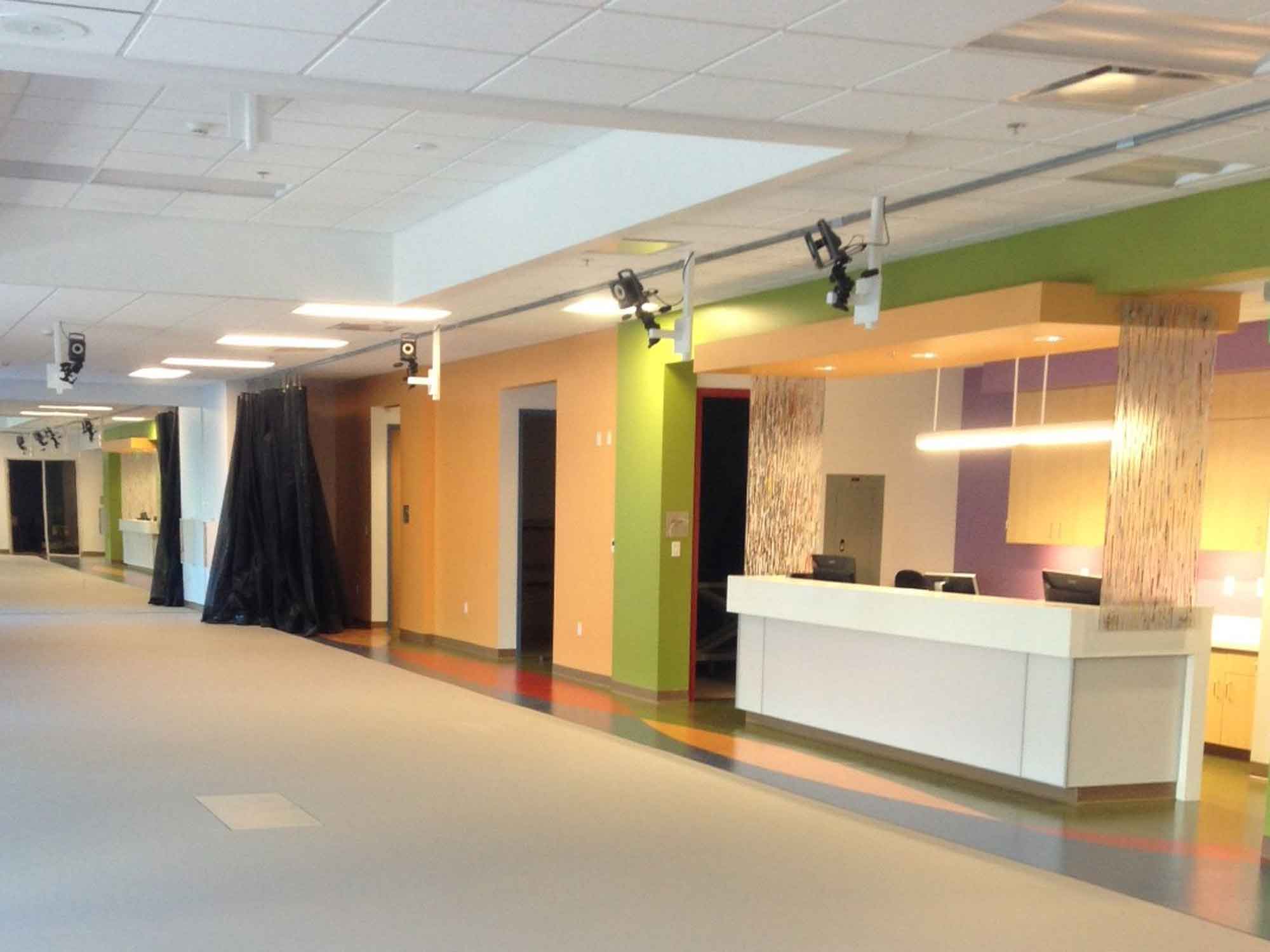 hallway at Children's Hospital