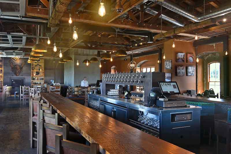 Stone Brewing in Napa, interior shot