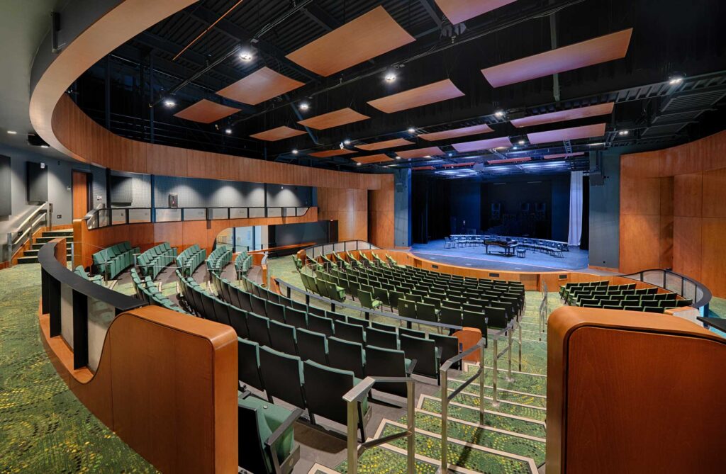 Sonoma Academy Performing Arts Center Theater, looking towards the stage